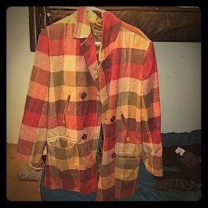 Vintage plad coat